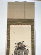 Japanese Hanging Scroll Kakejiku Vtg Portrait Shoh Ki Demon Queller Color KJ228-AD - Scroll-chidorivintage.com