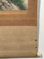 Japanese Hanging Scroll Kakejiku Vtg Mountain River Landscape Sansui Color KJ240-AD - Scroll-chidorivintage.com