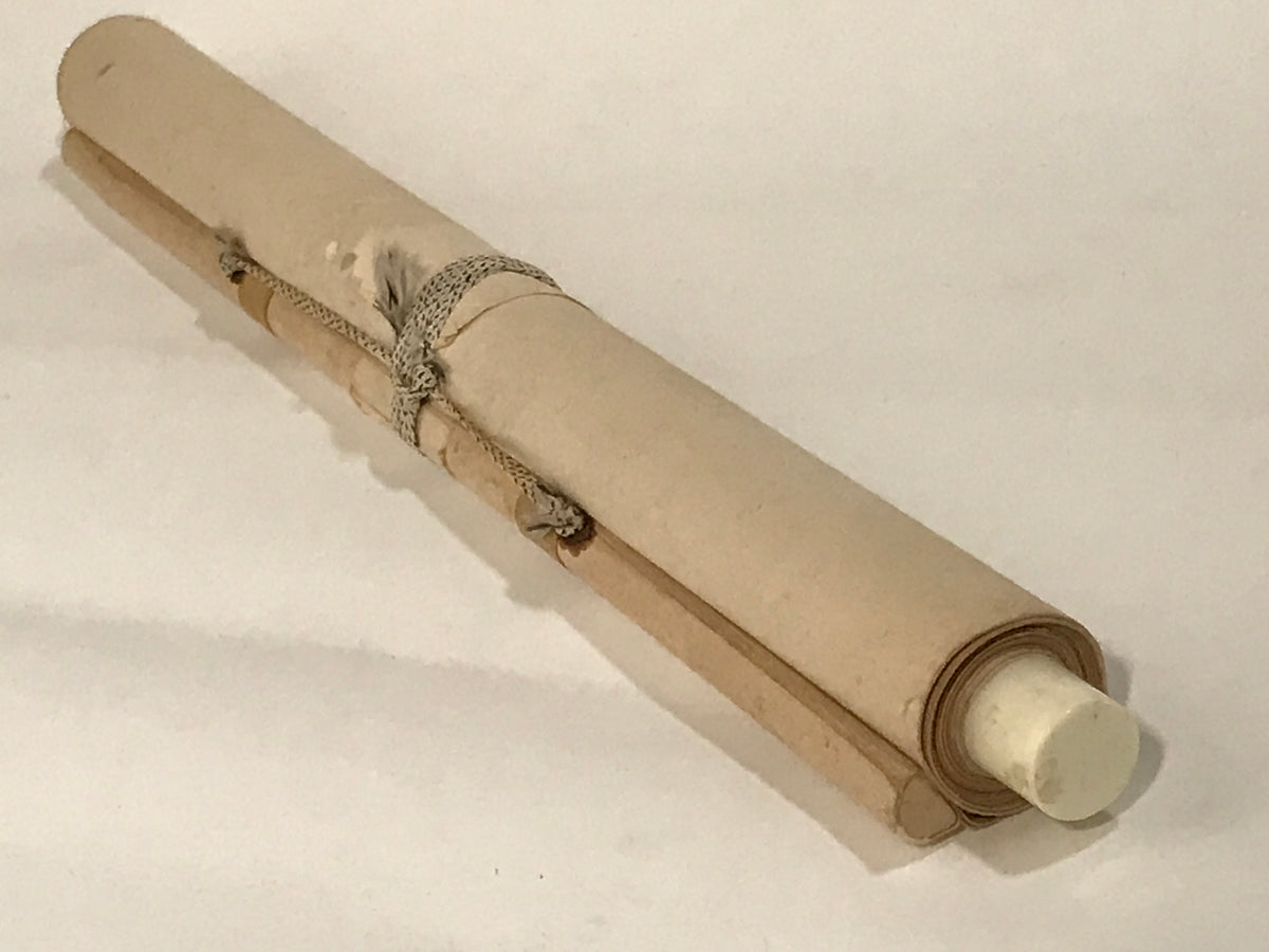 Japanese Hanging Scroll Kakejiku Vtg Mountain River Landscape Sansui Color KJ240-AD - Scroll-chidorivintage.com