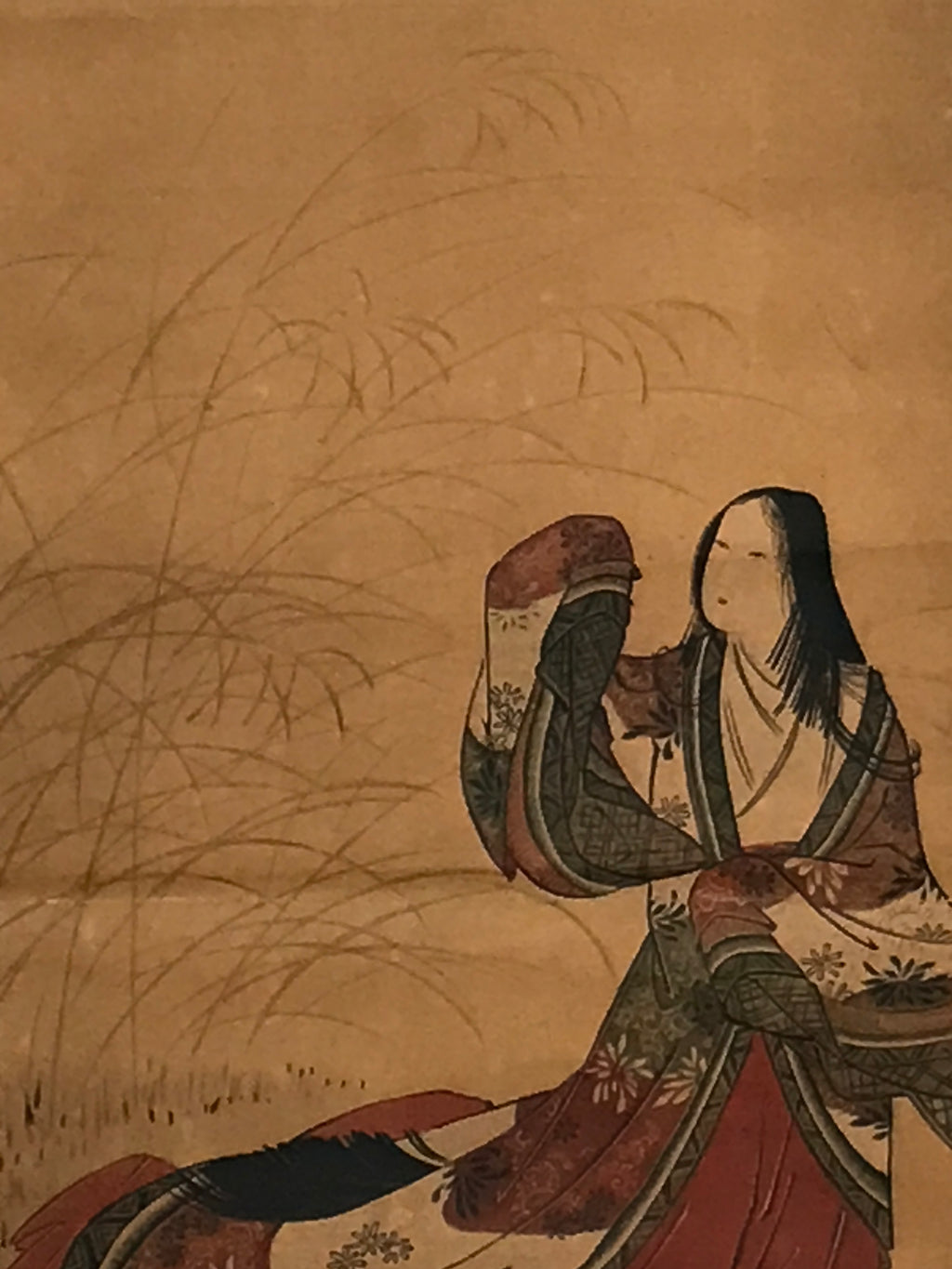 Japanese Hanging Scroll Vtg Kakejiku Ono No Komachi Poetess Portrait Color KJ244-AD - Scroll-chidorivintage.com