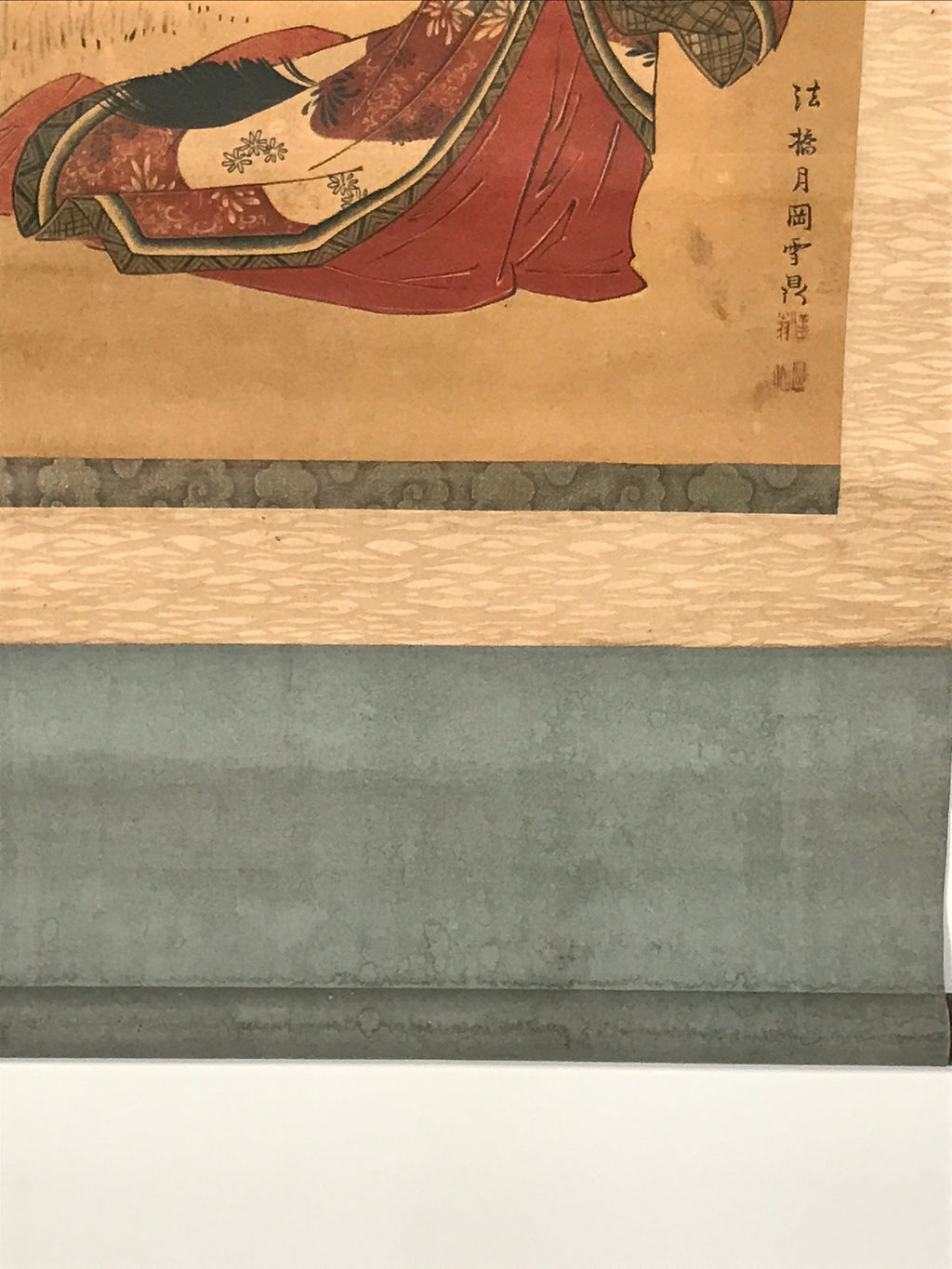 Japanese Hanging Scroll Vtg Kakejiku Ono No Komachi Poetess Portrait Color KJ244-AD - Scroll-chidorivintage.com