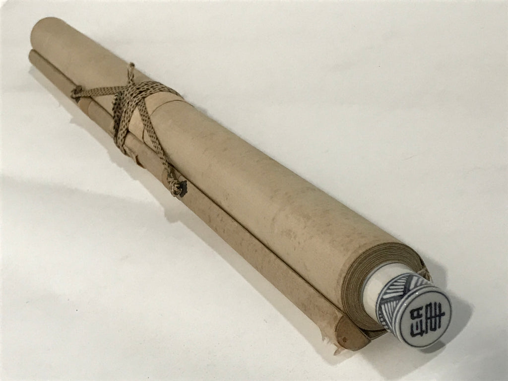 Japanese Hanging Scroll Kakejiku Vtg Sea Bream Tai Realistic Style Color KJ246-AD - Scroll-chidorivintage.com