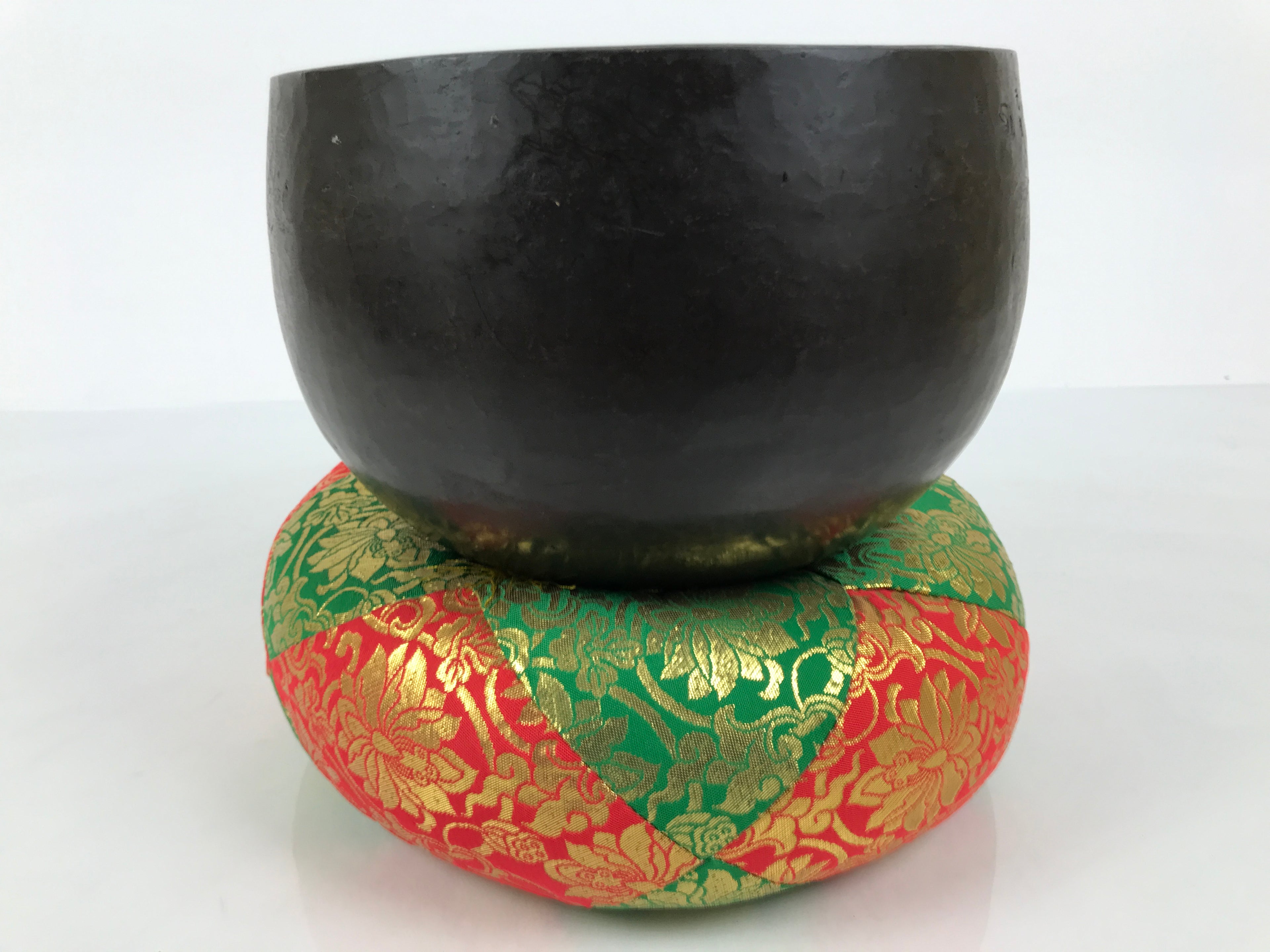 Japanese Buddhist Altar Fitting Bronze Orin Bell Vtg Singing Bowl Pillow BA983-OT - Buddhist-chidorivintage.com