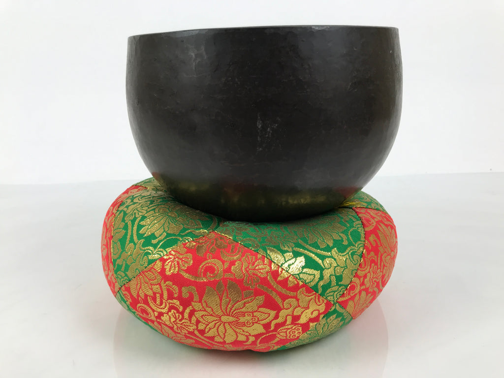 Japanese Buddhist Altar Fitting Bronze Orin Bell Vtg Singing Bowl Pillow BA983-OT - Buddhist-chidorivintage.com