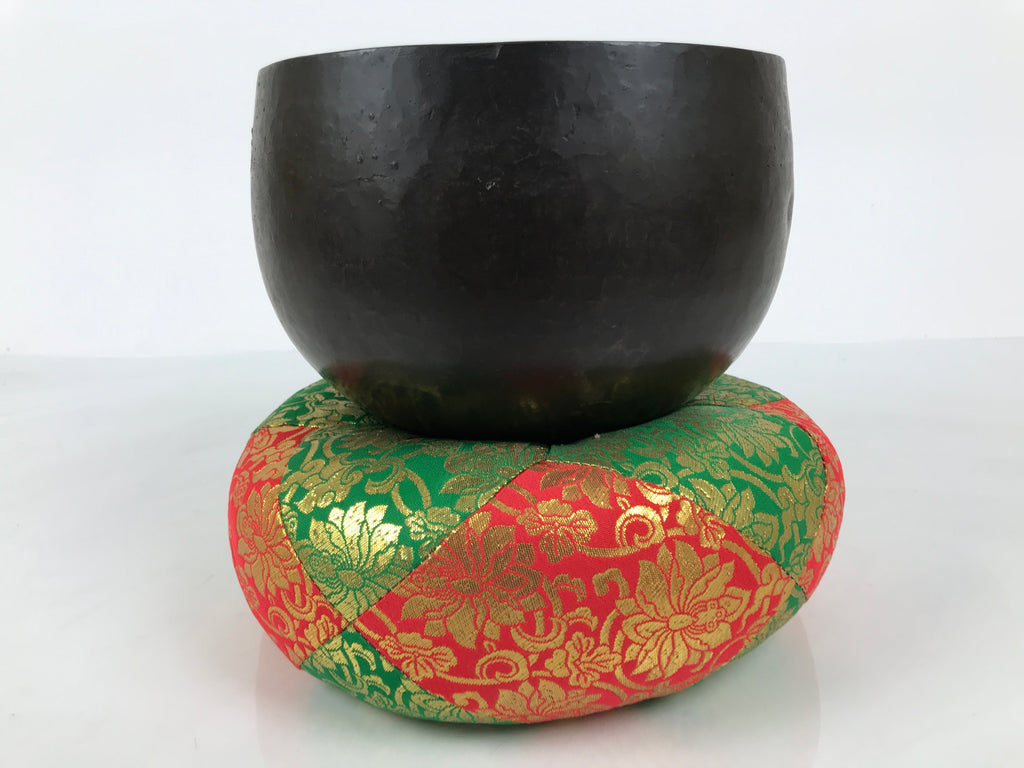 Japanese Buddhist Altar Fitting Bronze Orin Bell Vtg Singing Bowl Pillow BA983-OT - Buddhist-chidorivintage.com
