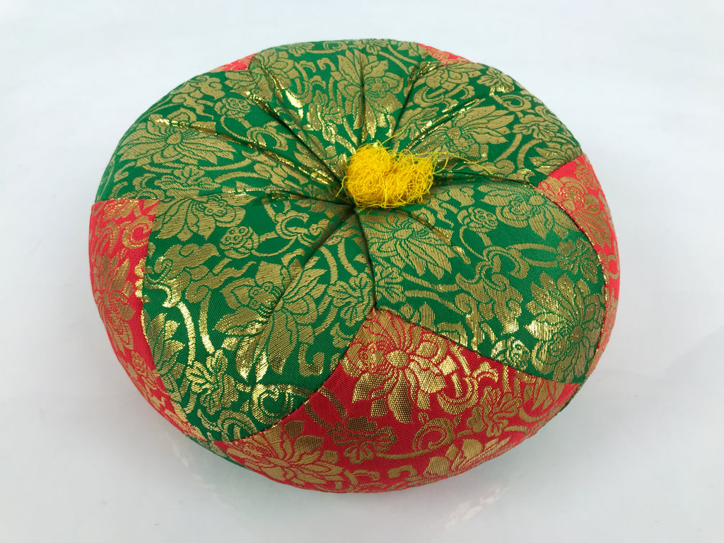 Japanese Buddhist Altar Fitting Bronze Orin Bell Vtg Singing Bowl Pillow BA983-OT - Buddhist-chidorivintage.com