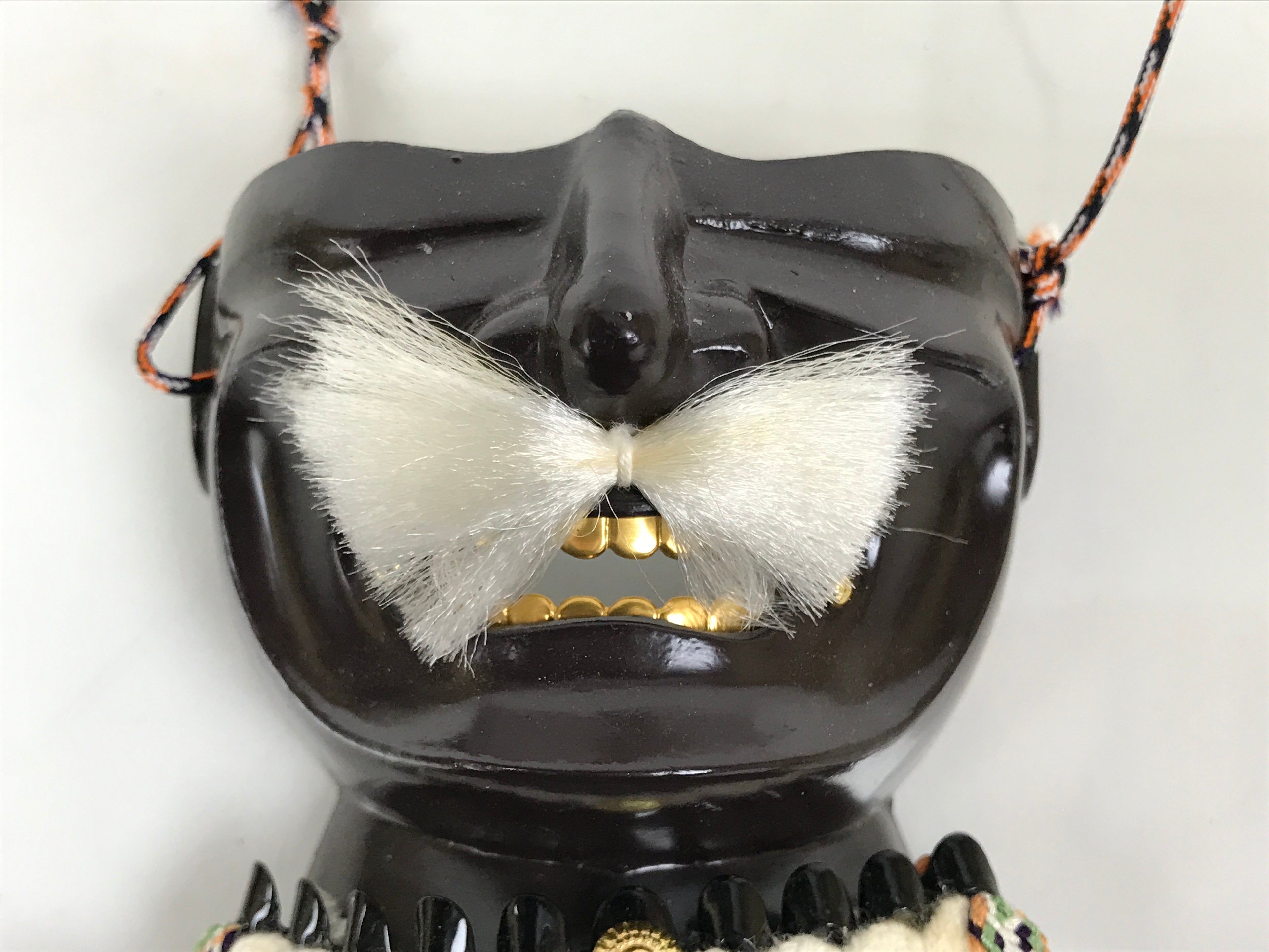 Japanese Samurai Helmet Kabuto Vtg Boys' Festival Armor Decor Gold Green ID696-AD - Doll-chidorivintage.com