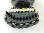 Japanese Samurai Helmet Kabuto Vtg Boys' Festival Armor Decor Gold Green ID696-AD - Doll-chidorivintage.com