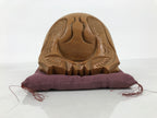 Japanese Carved Wooden Buddhist Drum Mokugyo Set Vtg Altar Fitting Butsugu BA984-OT - Buddhist-chidorivintage.com