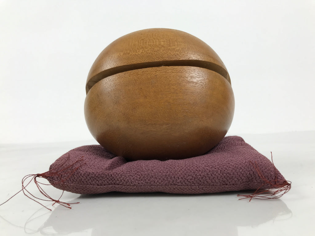 Japanese Carved Wooden Buddhist Drum Mokugyo Set Vtg Altar Fitting Butsugu BA984-OT - Buddhist-chidorivintage.com