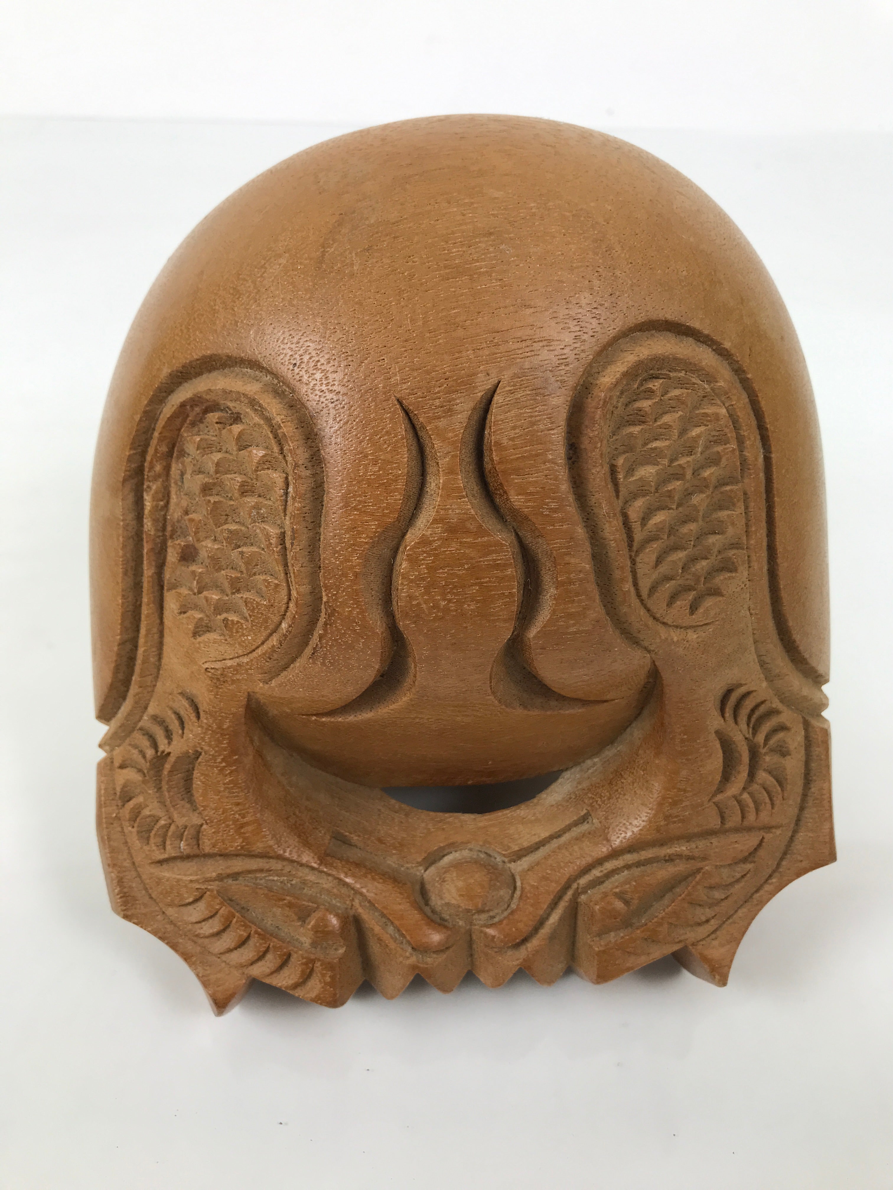 Japanese Carved Wooden Buddhist Drum Mokugyo Set Vtg Altar Fitting Butsugu BA984-OT - Buddhist-chidorivintage.com