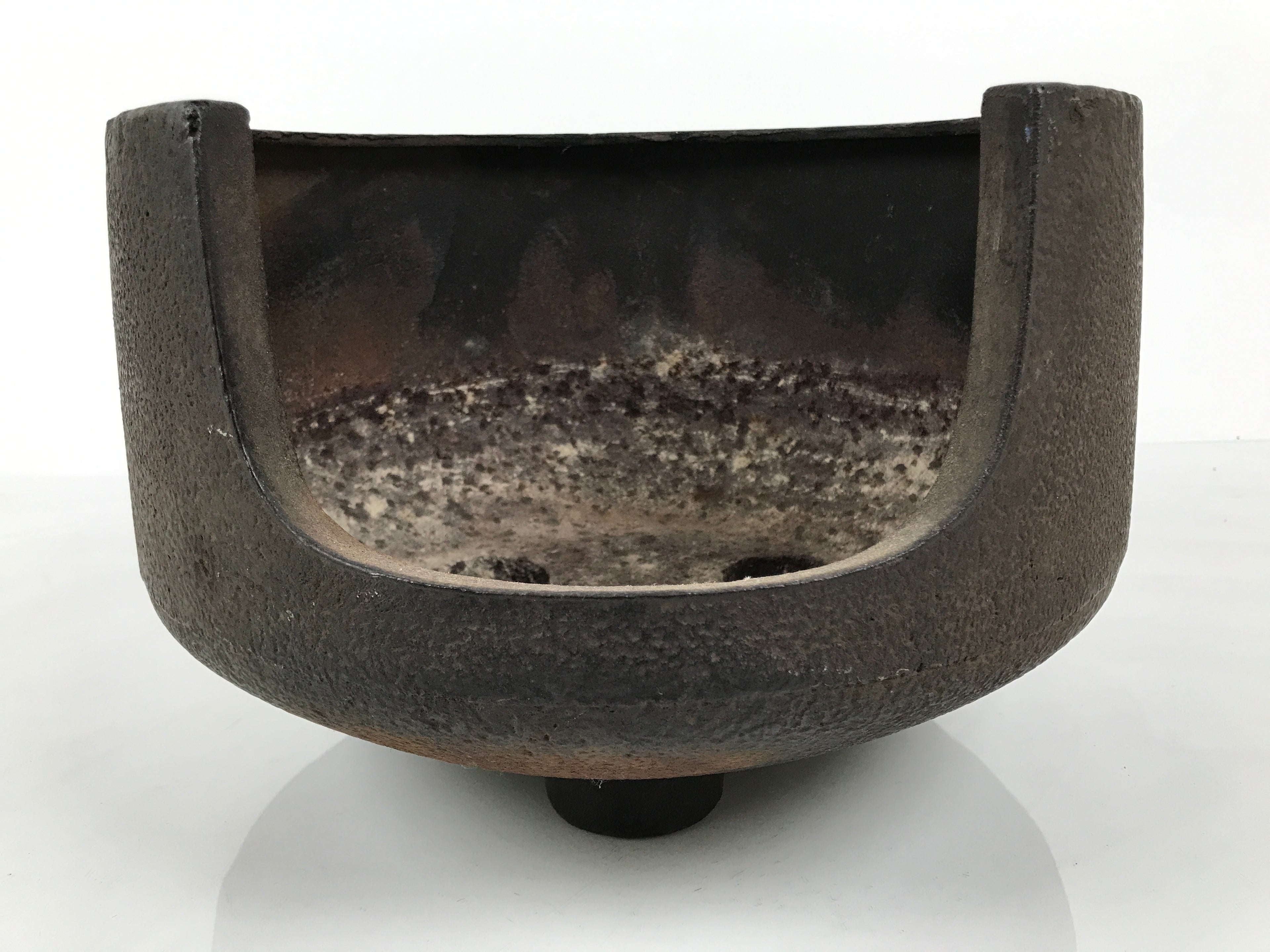 Antique Japanese Cast Iron Brazier Metal Furo Tea Ceremony Sado Water Heat C37-KT - Kettle-chidorivintage.com