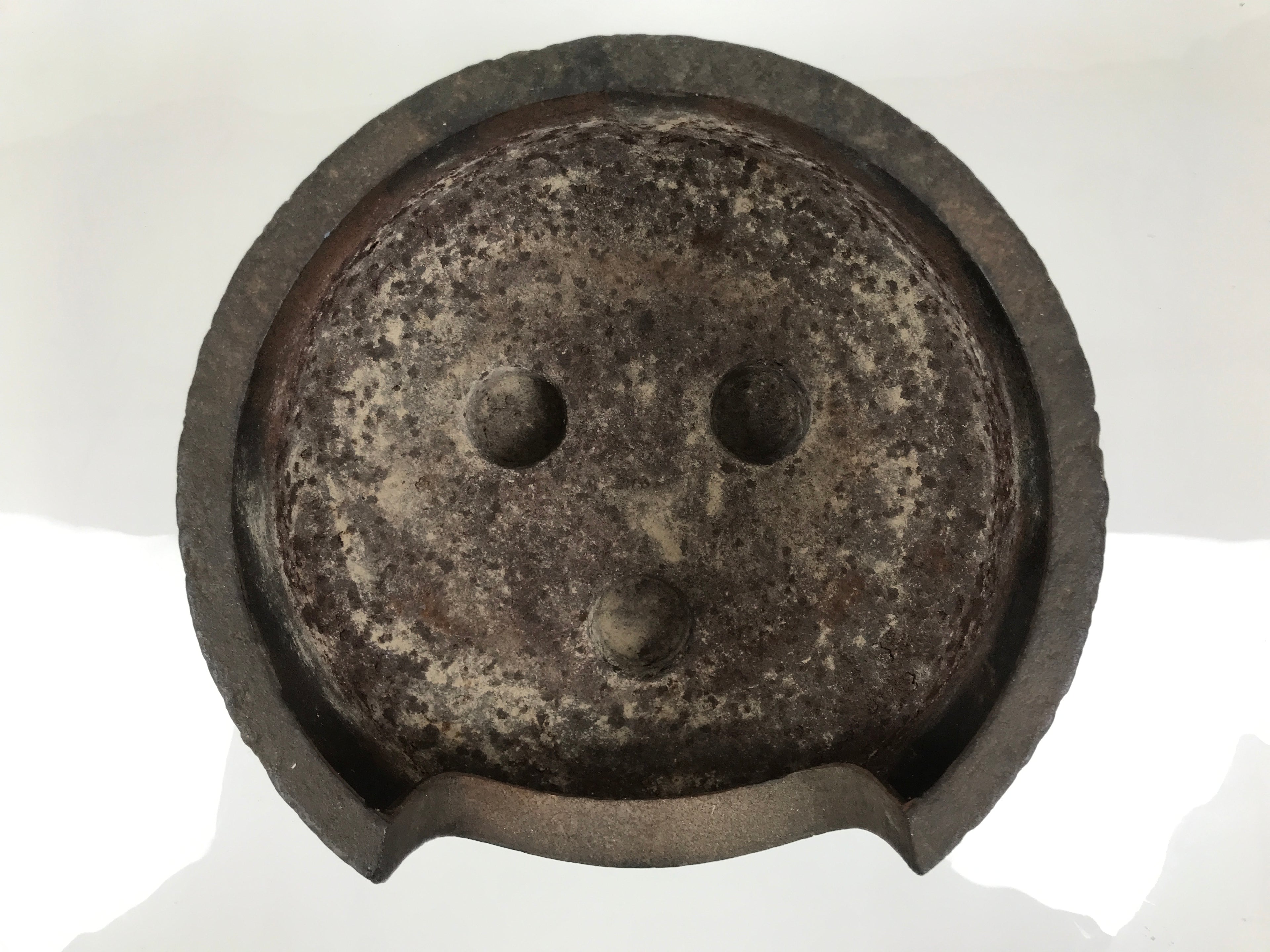 Antique Japanese Cast Iron Brazier Metal Furo Tea Ceremony Sado Water Heat C37-KT - Kettle-chidorivintage.com