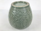 Japanese Porcelain Flower Vase Vtg Ikebana Kabin Celadon Green Floral FK249-KT - Vase-chidorivintage.com