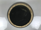 Japanese Ceramic Flower Vase Vtg Ikebana Kabin Brown Floral Round Large FK250-KT - Vase-chidorivintage.com