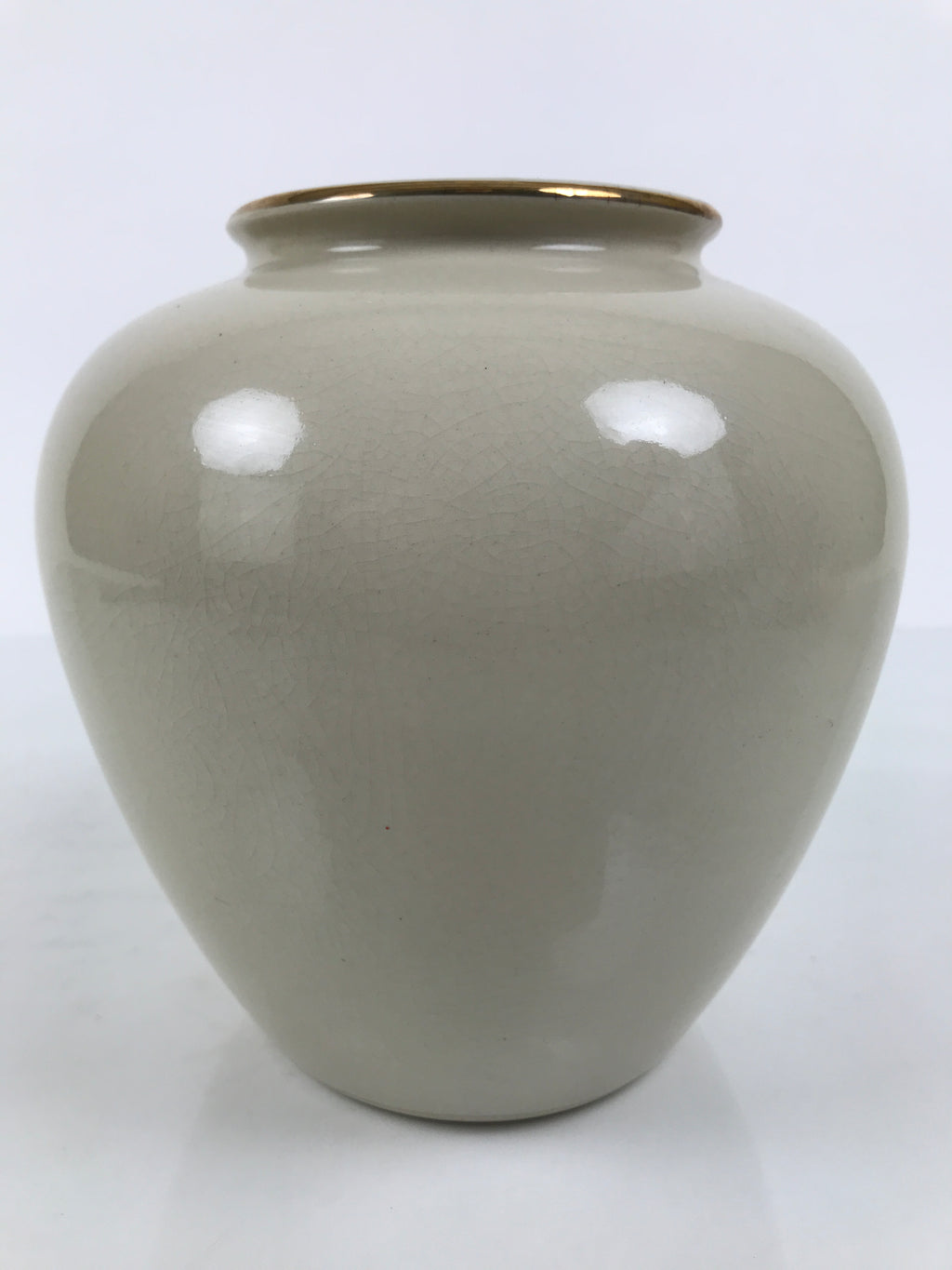 Japanese Kutani Ware Porcelain Flower Vase Ikebana Kabin Plum Blossom Gold FK254-KT - Vase-chidorivintage.com