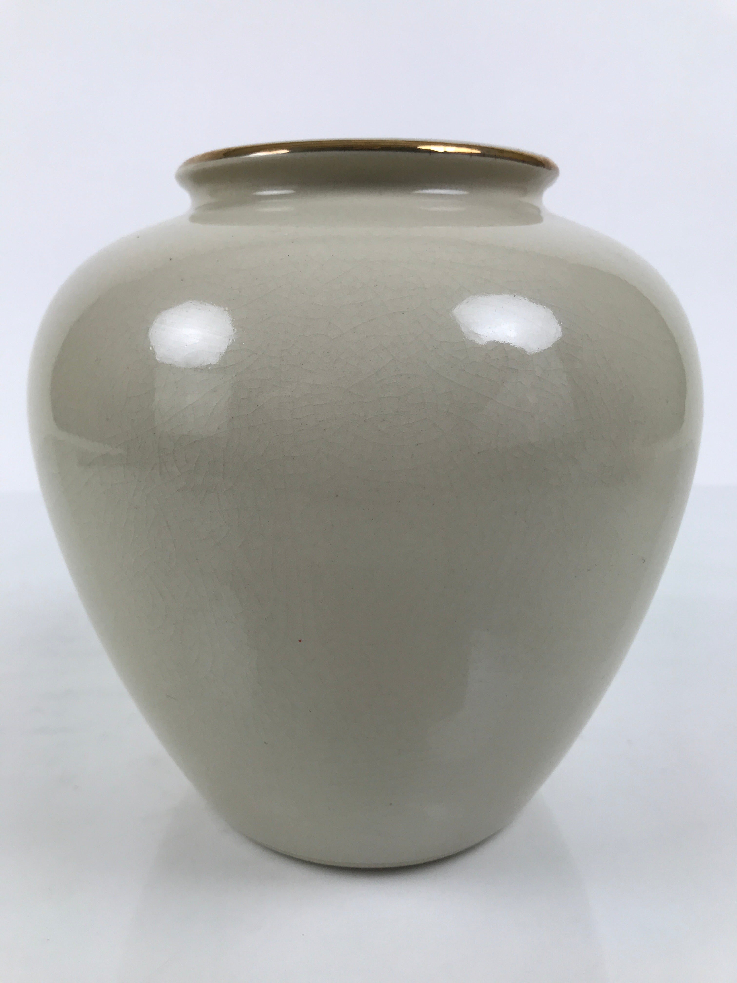 Japanese Kutani Ware Porcelain Flower Vase Ikebana Kabin Plum Blossom Gold FK254-KT - Vase-chidorivintage.com