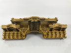 Japanese Buddhist Altar Wood Lacquer Temple Roof Butsudan Part Carved Gold BP46-OT - Buddhist-chidorivintage.com
