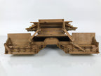 Japanese Buddhist Altar Wood Lacquer Temple Roof Butsudan Part Carved Gold BP46-OT - Buddhist-chidorivintage.com