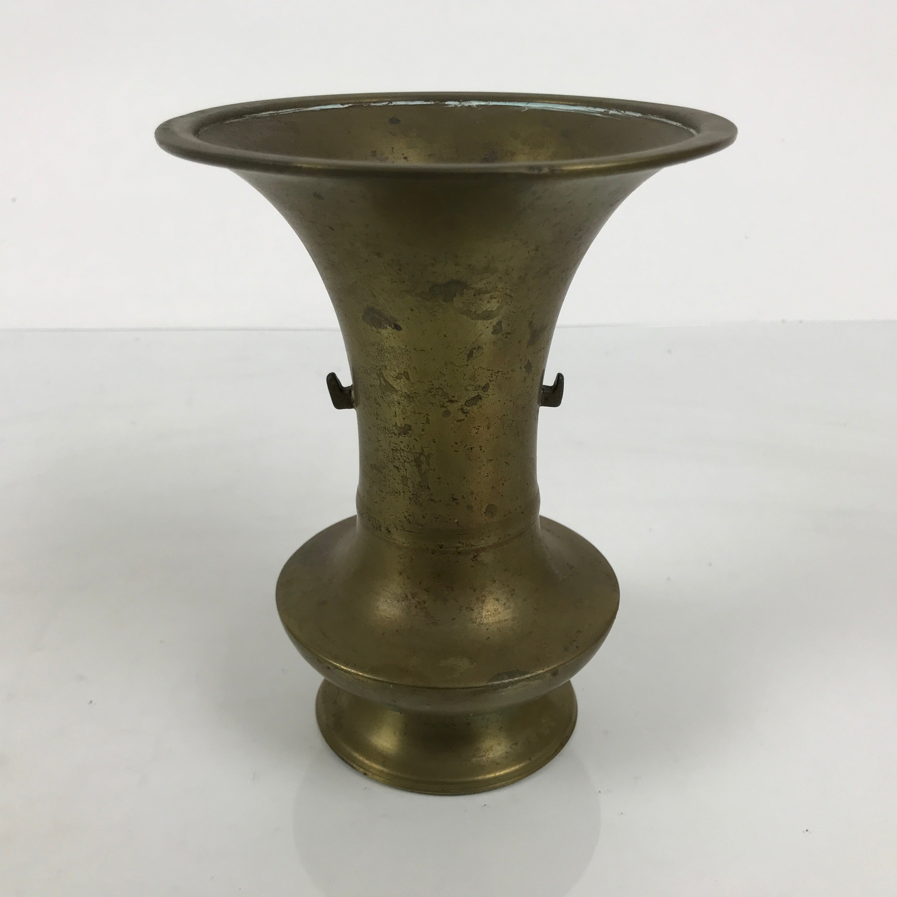 Japanese Buddhist Altar Fitting Brass Metal Flower Vase Vtg Gold Hanatate BA990-OT - Buddhist-chidorivintage.com