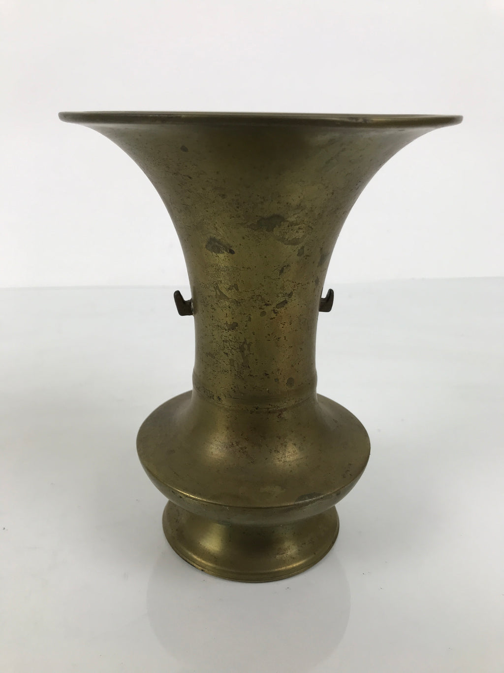 Japanese Buddhist Altar Fitting Brass Metal Flower Vase Vtg Gold Hanatate BA990-OT - Buddhist-chidorivintage.com
