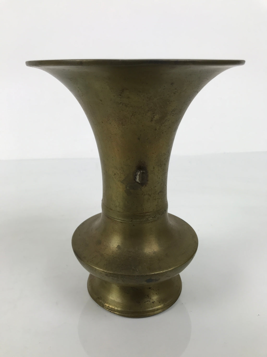 Japanese Buddhist Altar Fitting Brass Metal Flower Vase Vtg Gold Hanatate BA990-OT - Buddhist-chidorivintage.com