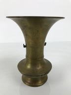 Japanese Buddhist Altar Fitting Brass Metal Flower Vase Vtg Gold Hanatate BA990-OT - Buddhist-chidorivintage.com