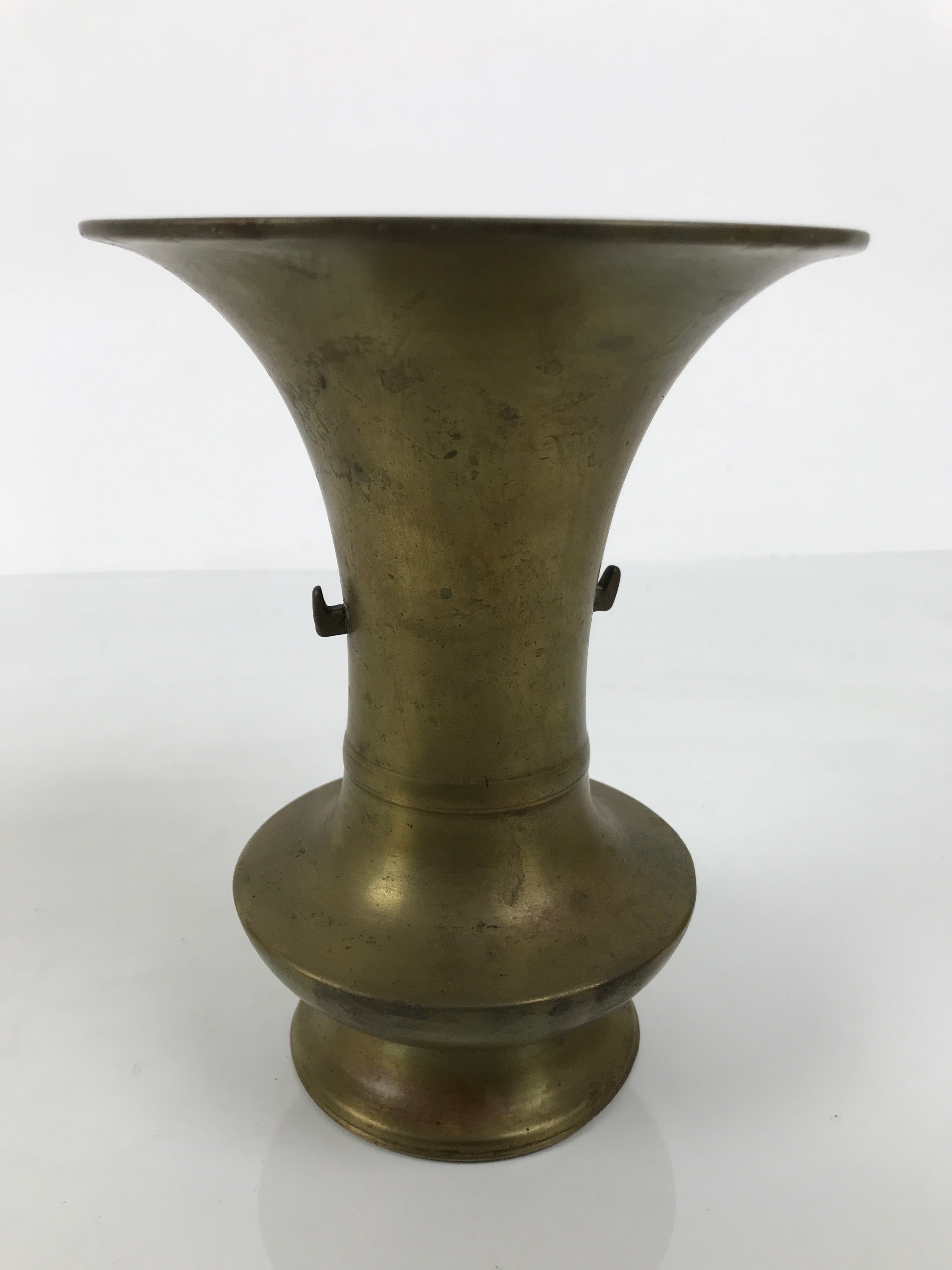 Japanese Buddhist Altar Fitting Brass Metal Flower Vase Vtg Gold Hanatate BA990-OT - Buddhist-chidorivintage.com