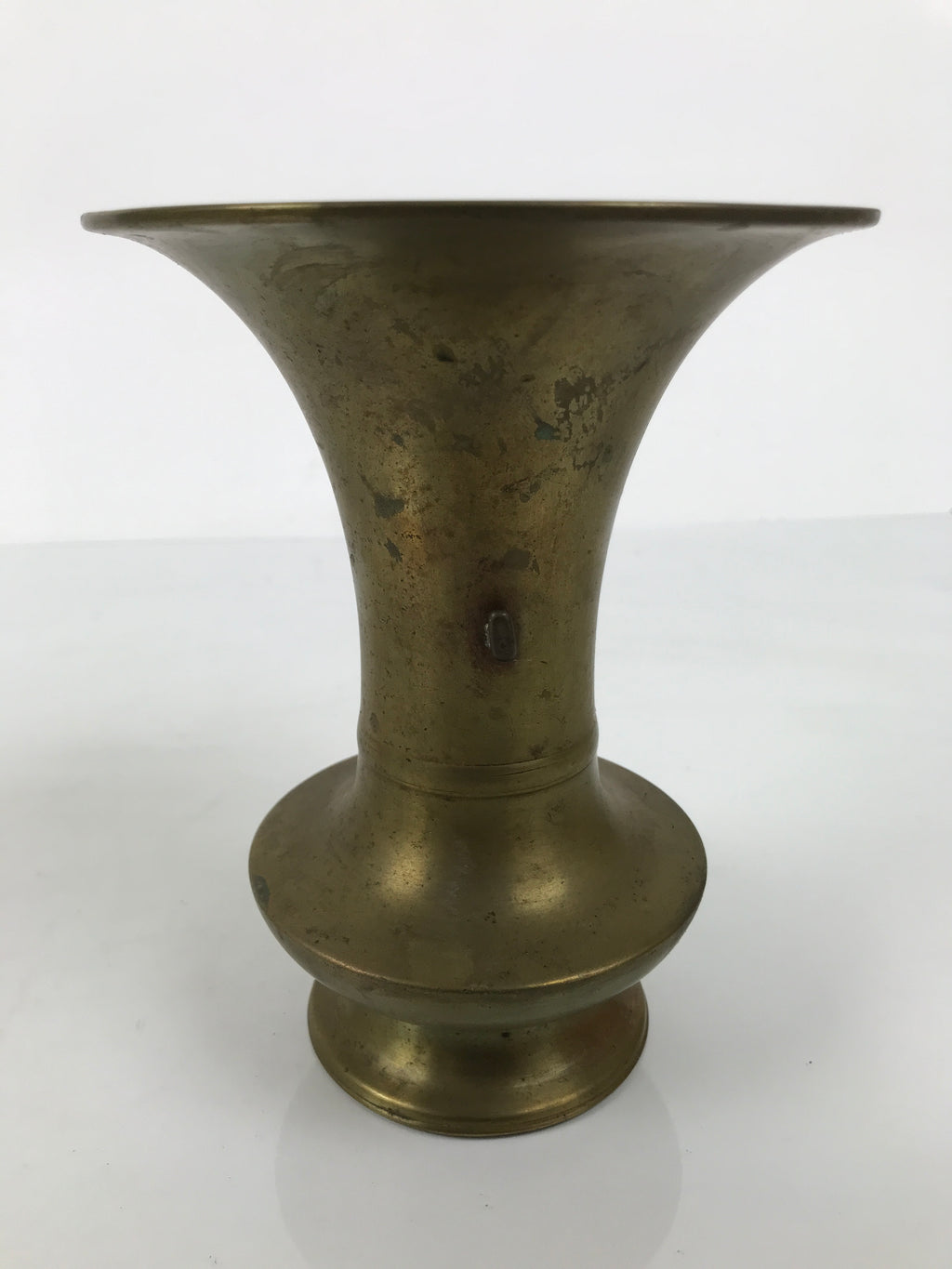 Japanese Buddhist Altar Fitting Brass Metal Flower Vase Vtg Gold Hanatate BA990-OT - Buddhist-chidorivintage.com