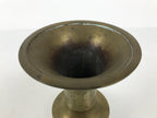 Japanese Buddhist Altar Fitting Brass Metal Flower Vase Vtg Gold Hanatate BA990-OT - Buddhist-chidorivintage.com