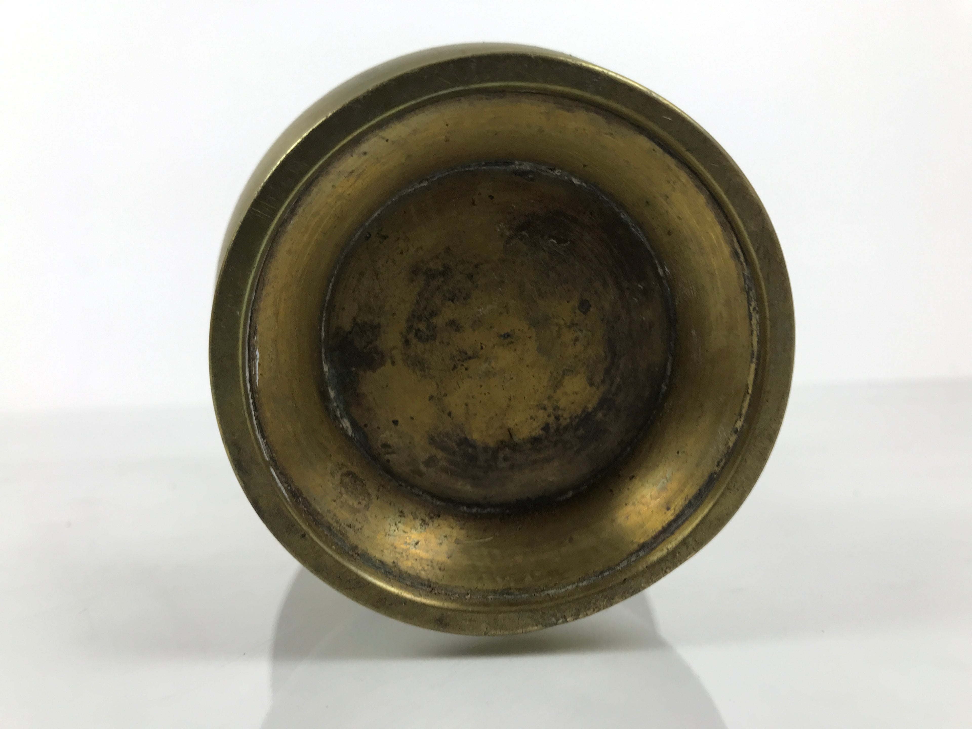 Japanese Buddhist Altar Fitting Brass Metal Flower Vase Vtg Gold Hanatate BA990-OT - Buddhist-chidorivintage.com