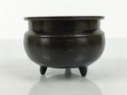 Japanese Buddhist Altar Fitting Bronze Incense Burner Pot Vtg Koro Brown BA995-OT - Buddhist-chidorivintage.com