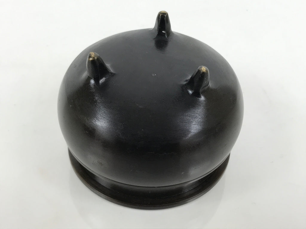 Japanese Buddhist Altar Fitting Bronze Incense Burner Pot Vtg Koro Brown BA995-OT - Buddhist-chidorivintage.com