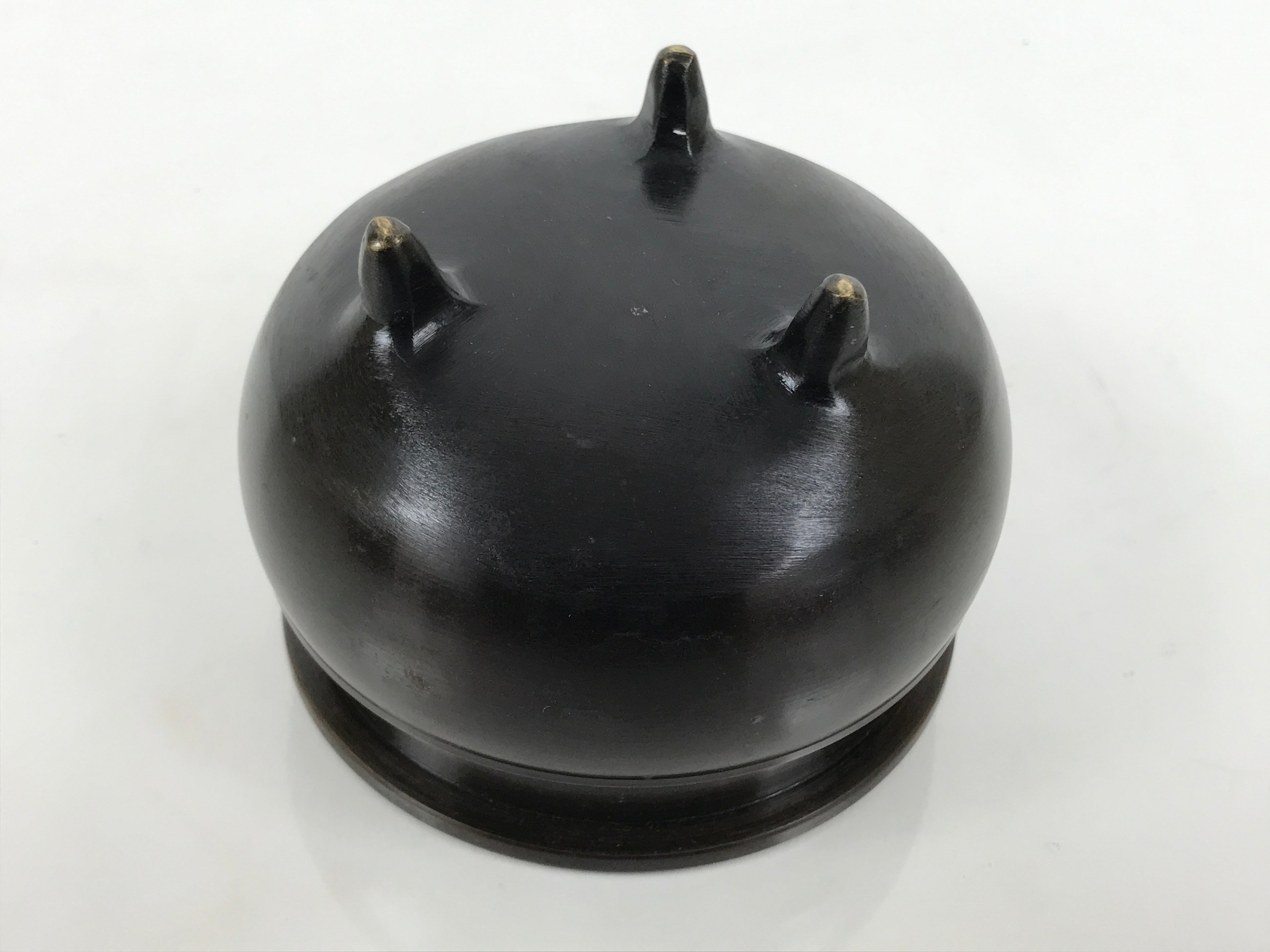 Japanese Buddhist Altar Fitting Bronze Incense Burner Pot Vtg Koro Brown BA995-OT - Buddhist-chidorivintage.com