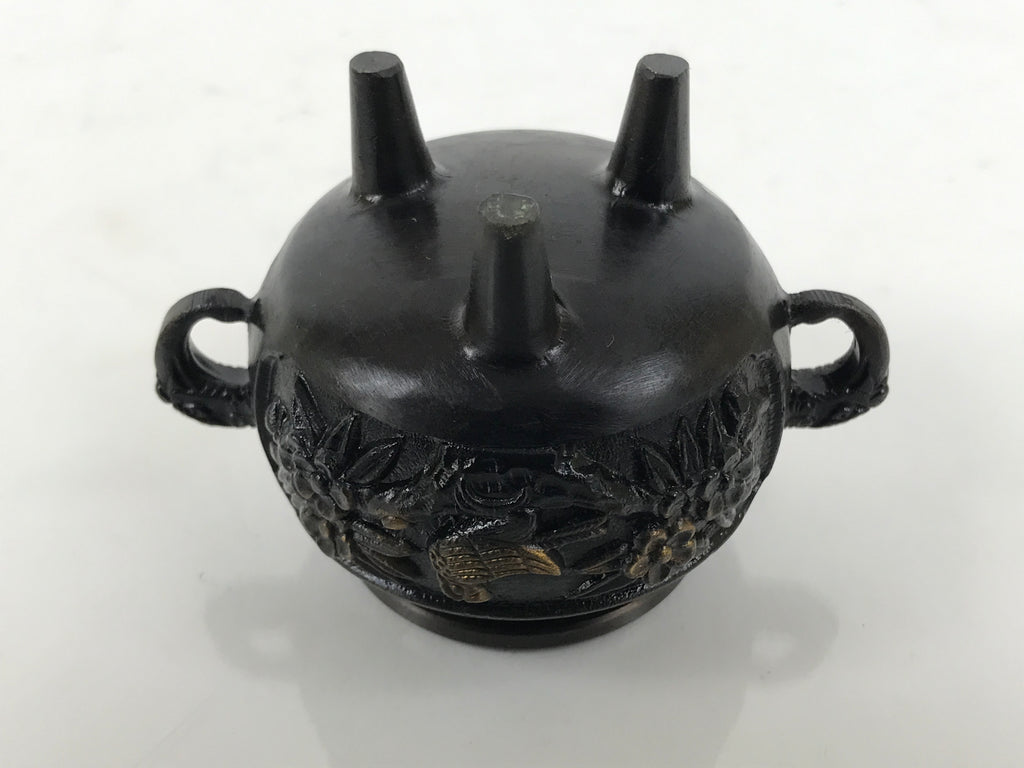 Japanese Buddhist Altar Fitting Bronze Incense Burner Vtg Koro Shishi Lion BA994-OT - Buddhist-chidorivintage.com