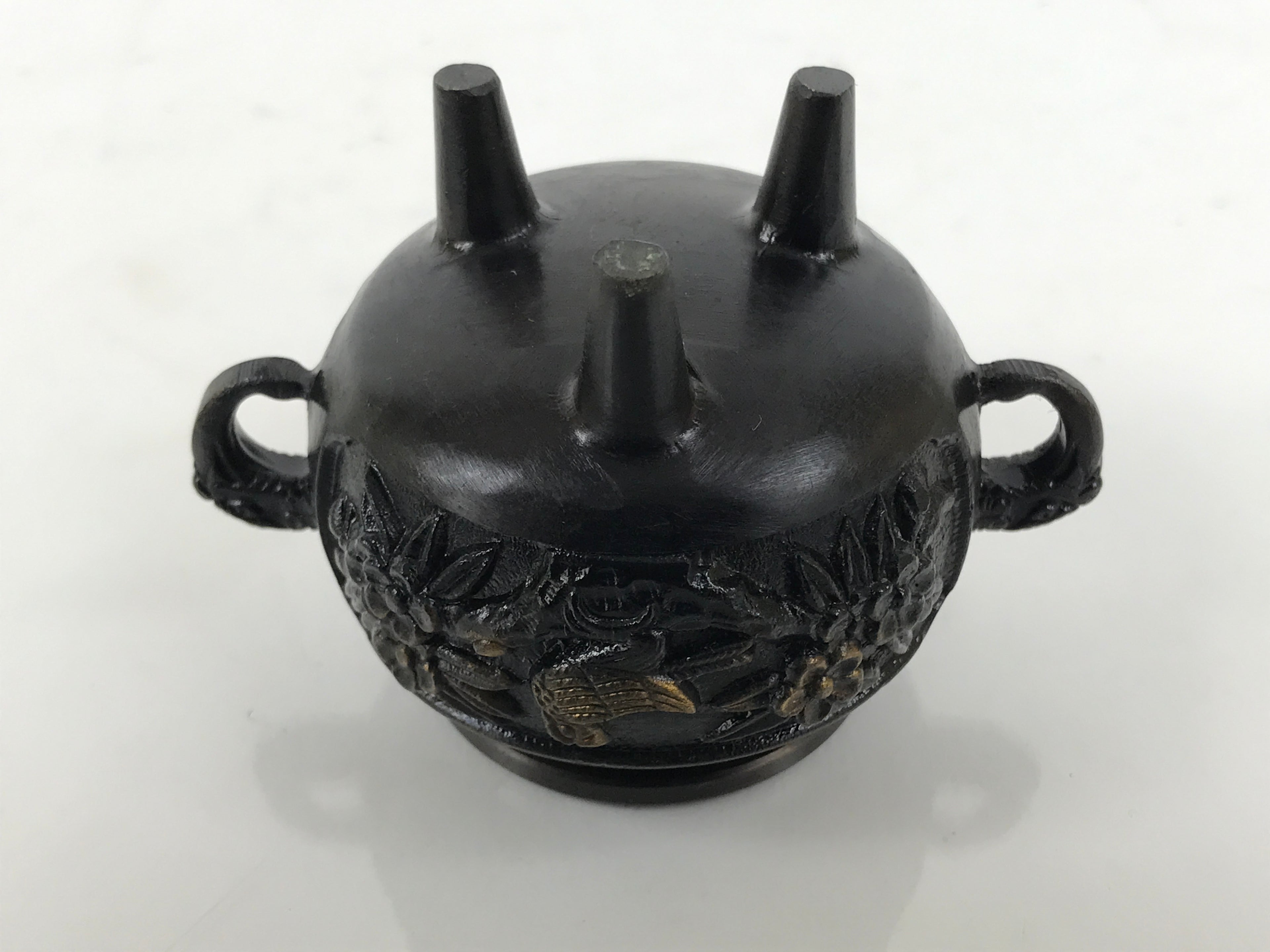 Japanese Buddhist Altar Fitting Bronze Incense Burner Vtg Koro Shishi Lion BA994-OT - Buddhist-chidorivintage.com