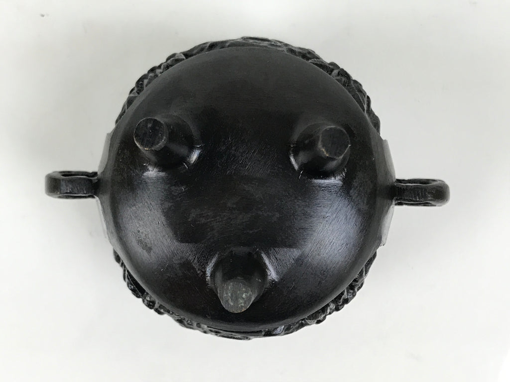Japanese Buddhist Altar Fitting Bronze Incense Burner Vtg Koro Shishi Lion BA994-OT - Buddhist-chidorivintage.com