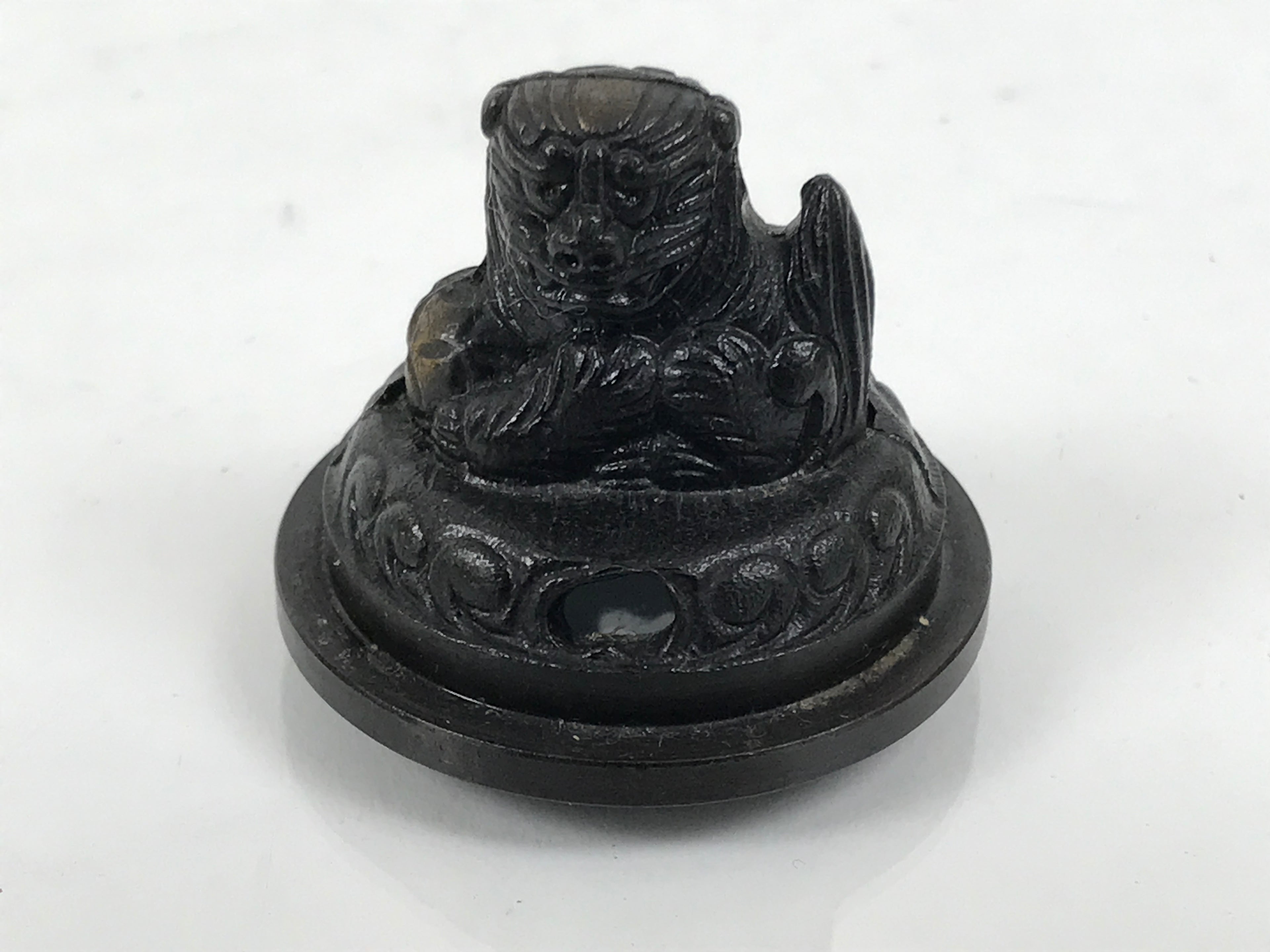 Japanese Buddhist Altar Fitting Bronze Incense Burner Vtg Koro Shishi Lion BA994-OT - Buddhist-chidorivintage.com