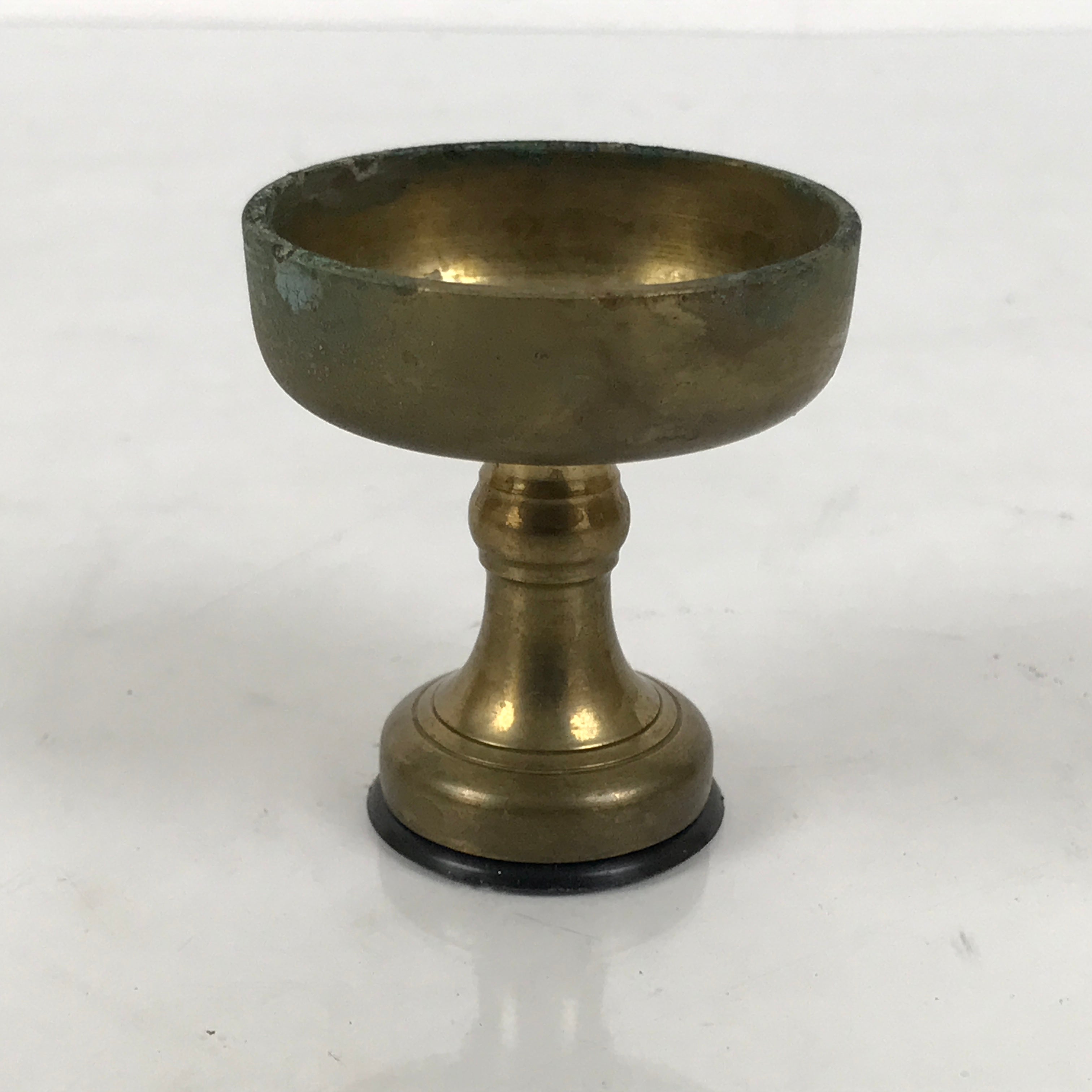 Japanese Buddhist Altar Fitting Brass Rice Offering Cup Vtg Butsugu Gold BA986-OT - Buddhist-chidorivintage.com