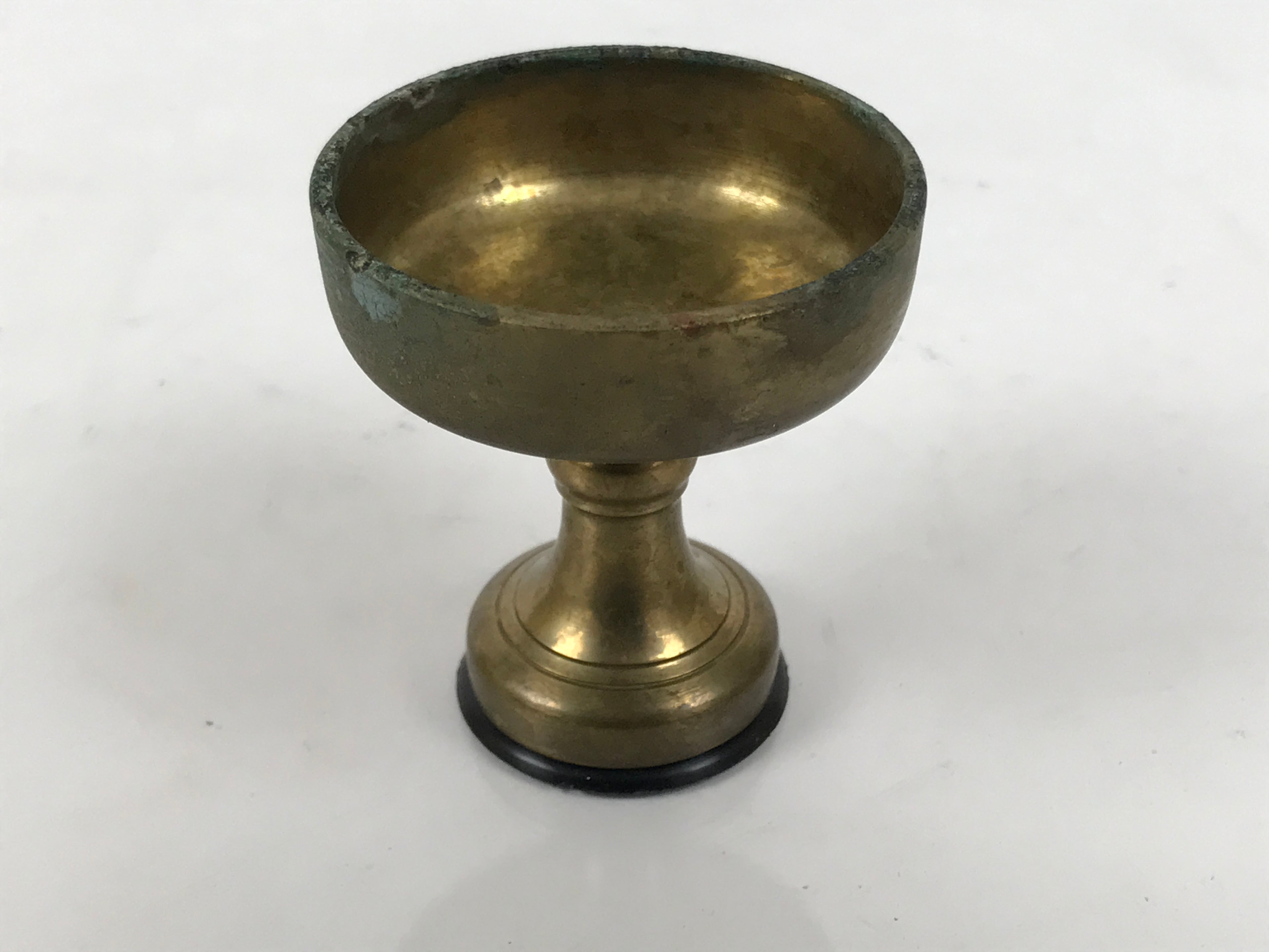 Japanese Buddhist Altar Fitting Brass Rice Offering Cup Vtg Butsugu Gold BA986-OT - Buddhist-chidorivintage.com