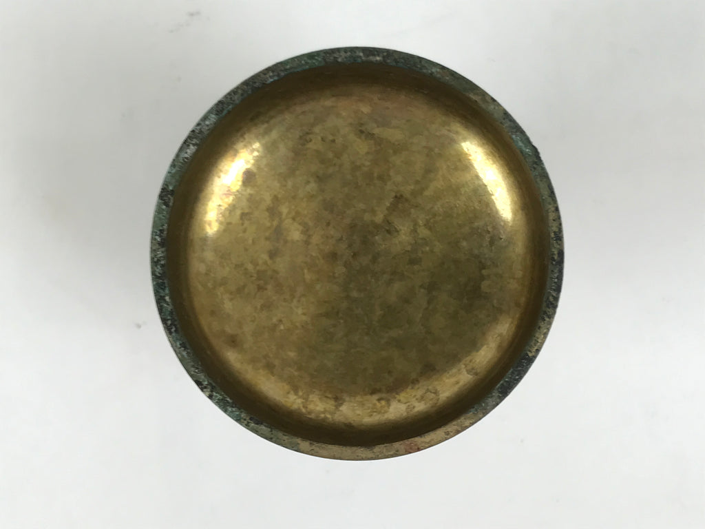 Japanese Buddhist Altar Fitting Brass Rice Offering Cup Vtg Butsugu Gold BA986-OT - Buddhist-chidorivintage.com