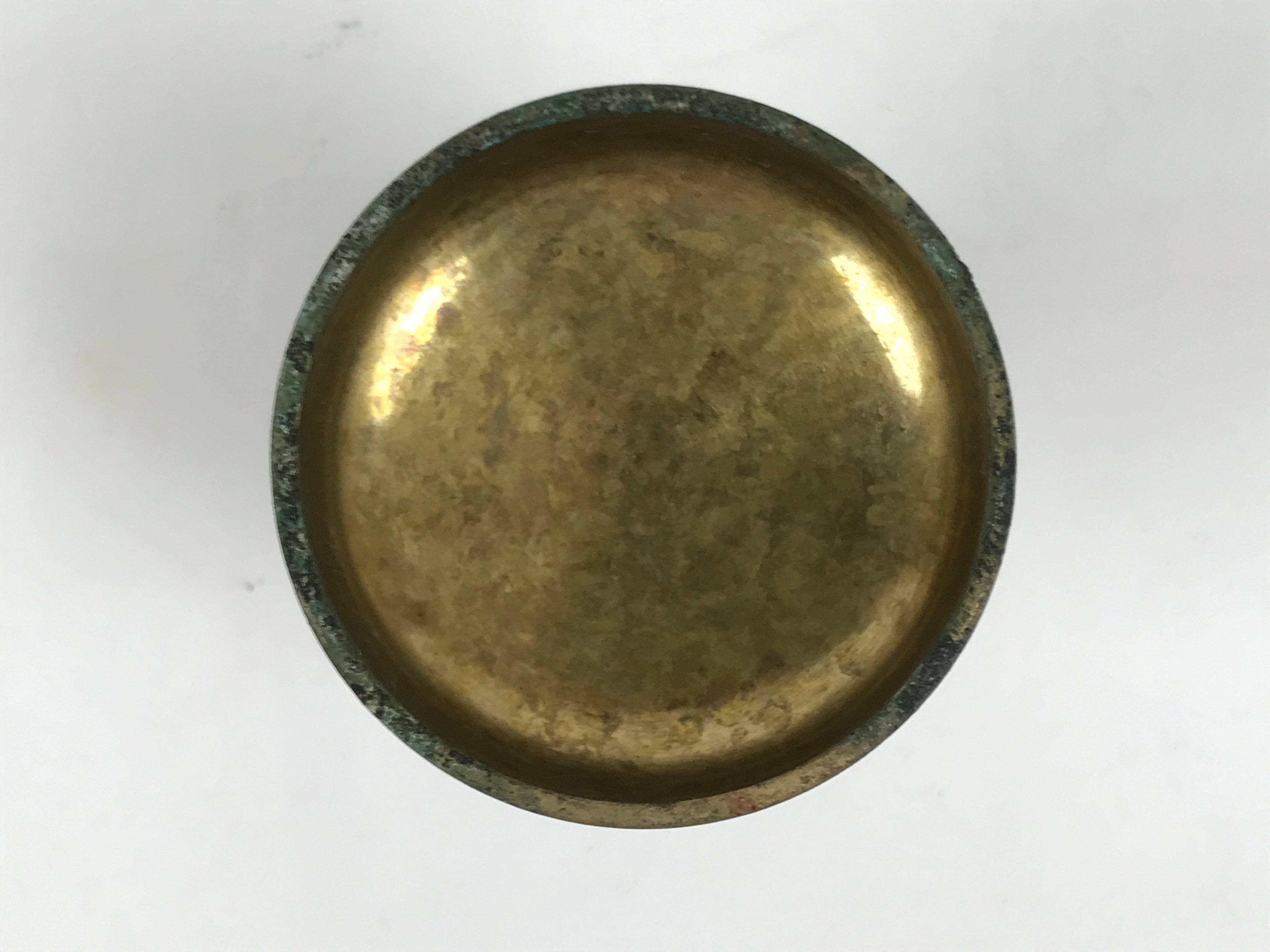 Japanese Buddhist Altar Fitting Brass Rice Offering Cup Vtg Butsugu Gold BA986-OT - Buddhist-chidorivintage.com