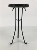 Japanese Buddhist Altar Fitting Metal Candle Stand Vtg Shokudai Black BA987-OT - Buddhist-chidorivintage.com