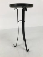 Japanese Buddhist Altar Fitting Metal Candle Stand Vtg Shokudai Black BA987-OT - Buddhist-chidorivintage.com