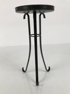 Japanese Buddhist Altar Fitting Metal Candle Stand Vtg Shokudai Black BA987-OT - Buddhist-chidorivintage.com