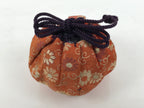Japanese Silk Brocade Shifuku Pouch Vtg Chaire Bag Sado Orange Purple Cord TG210-KT - Tea Ceremony-chidorivintage.com