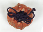 Japanese Silk Brocade Shifuku Pouch Vtg Chaire Bag Sado Orange Purple Cord TG210-KT - Tea Ceremony-chidorivintage.com