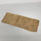 Japanese Buddhist Altar Table Silk Cloth Cover Vtg Kyozukue Peach Gold BA985-OT - Buddhist-chidorivintage.com