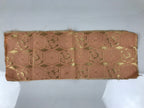 Japanese Buddhist Altar Table Silk Cloth Cover Vtg Kyozukue Peach Gold BA985-OT - Buddhist-chidorivintage.com