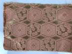 Japanese Buddhist Altar Table Silk Cloth Cover Vtg Kyozukue Peach Gold BA985-OT - Buddhist-chidorivintage.com